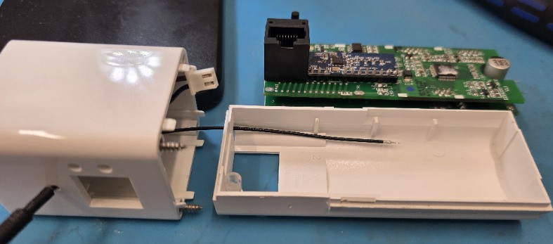 Route the antenna before soldering